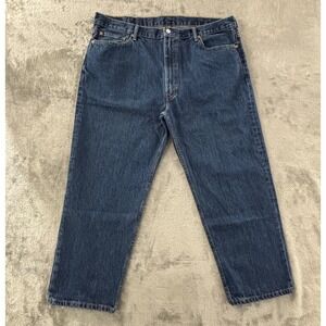 Levi's 550 Relaxed Fit Jeans Mens 44x29 Dark Stonewash Straight Leg 01550-4886